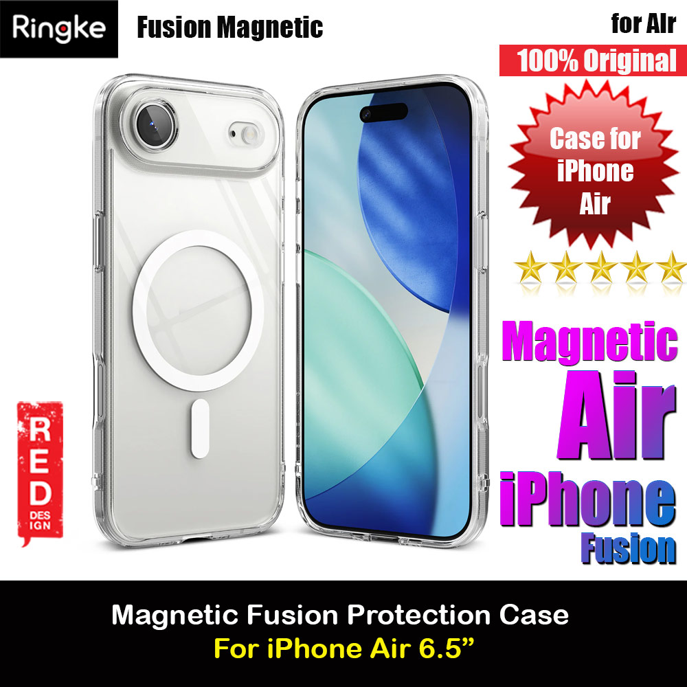 Ringke Fusion Magnetic Slim Drop Protection Case Magsafe Compatible for  iPhone Air 6.5 (Clear)