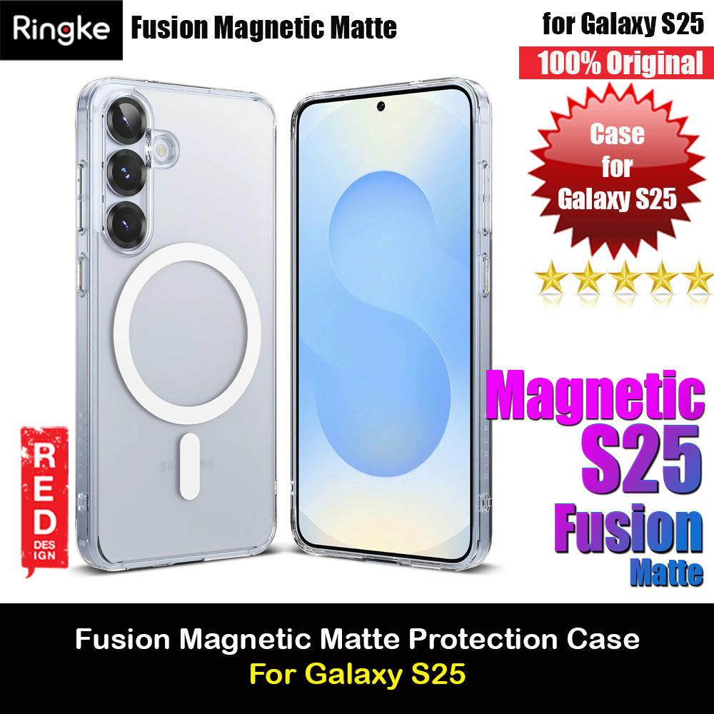 Ringke Fusion Magnetic Transparent Protection Case for Samsung Galaxy S25(Matte)