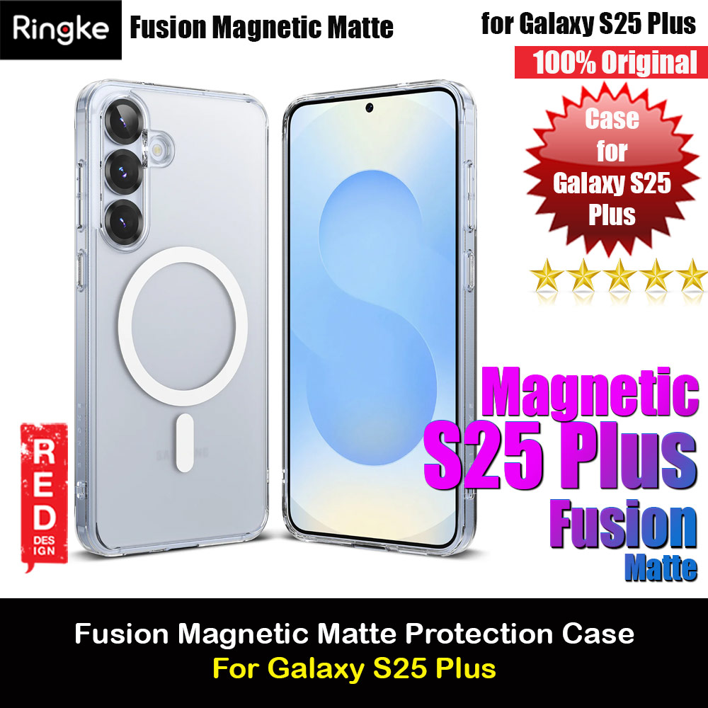 Ringke Fusion Magnetic Transparent Protection Case for Samsung Galaxy S25 Plus (Matte)