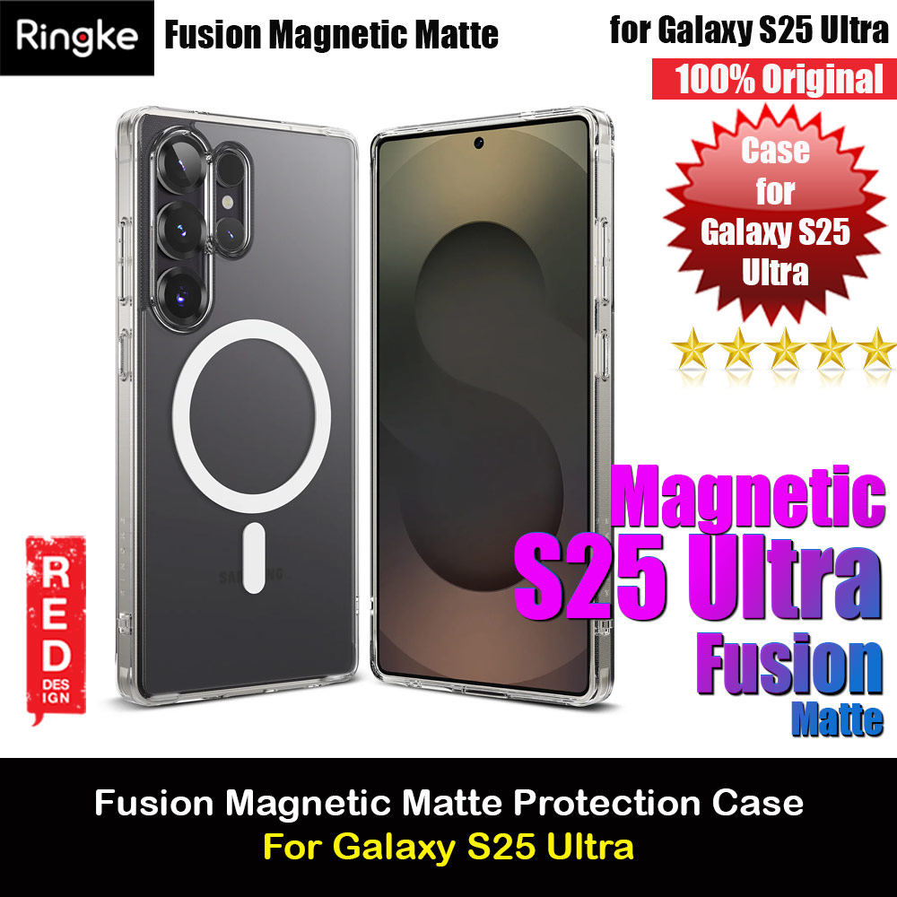 Ringke Fusion Magnetic Transparent Protection Case for Samsung Galaxy S25 Ultra (Matte)