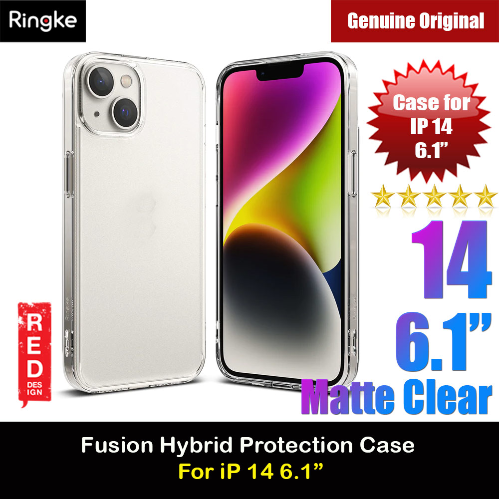 Ringke Fusion Matte Protection Case for Apple iPhone 14 6.1 (Matte Clear)