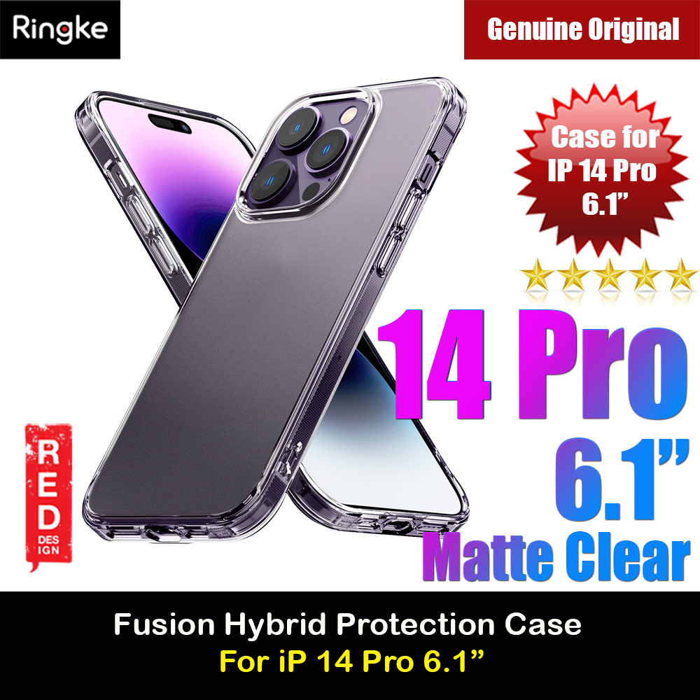 Ringke Fusion Matte Protection Case for Apple iPhone 14 Pro 6.1 (Matte Clear)