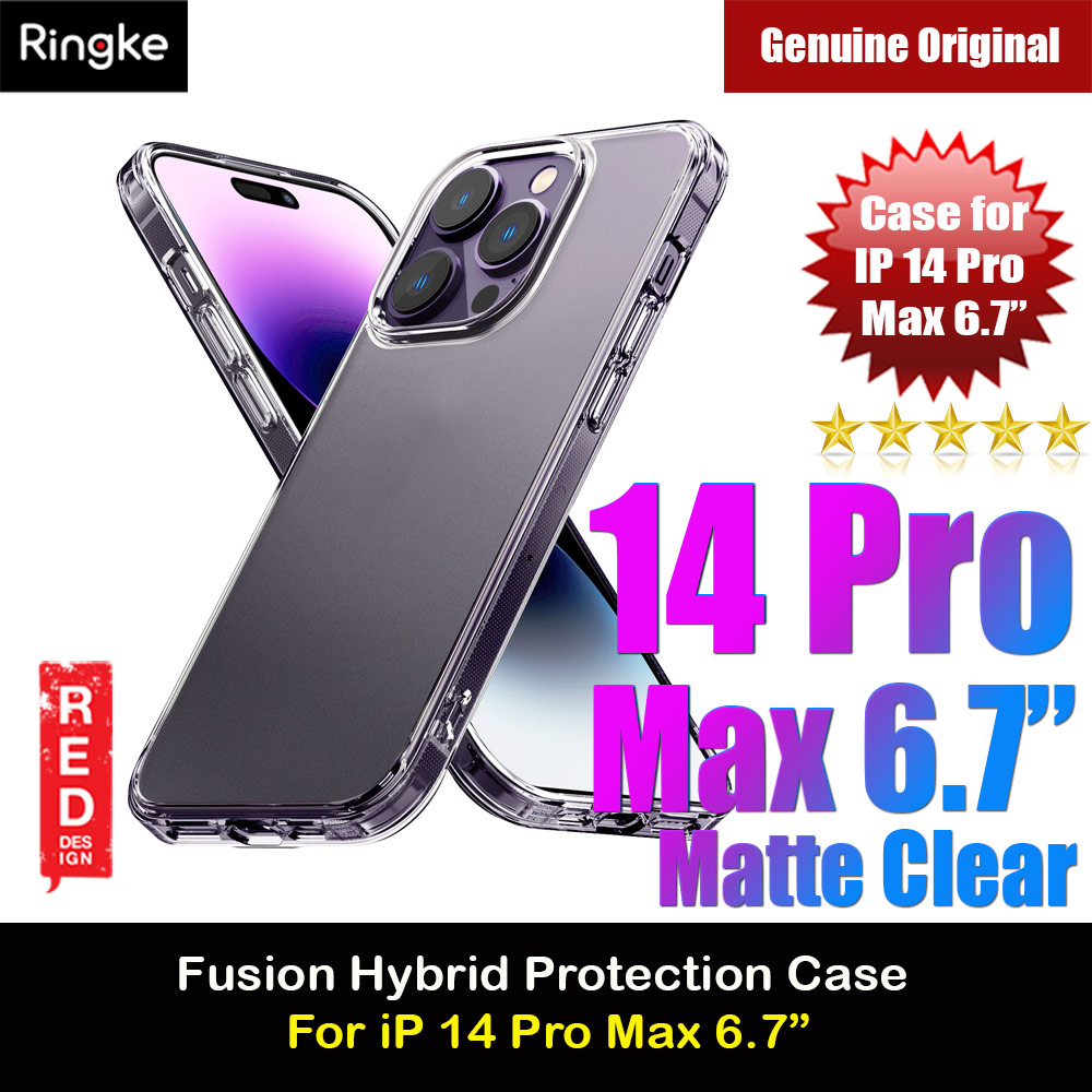 Ringke Fusion Matte Protection Case for Apple iPhone 14 Pro Max 6.7 (Matte Clear)