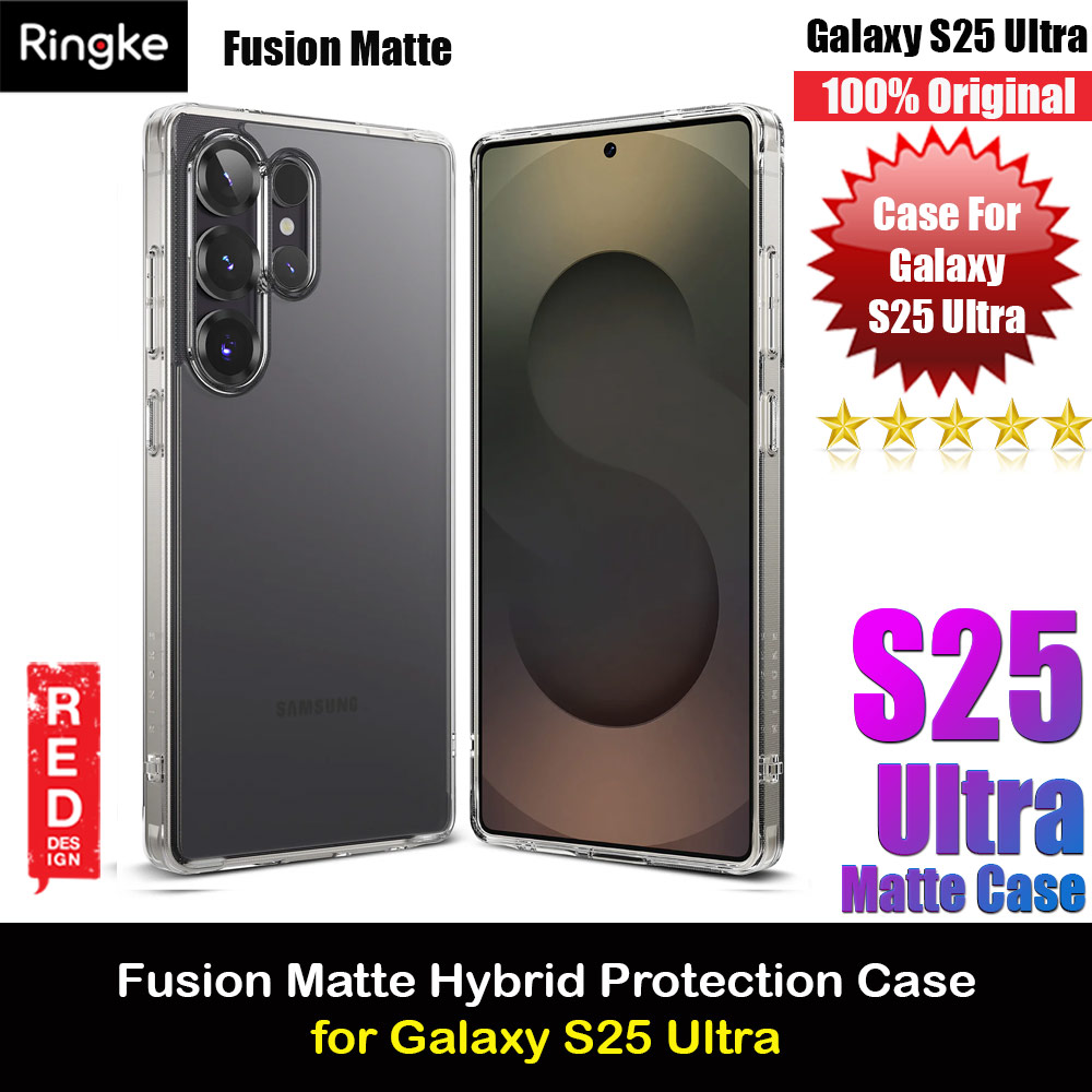 Ringke Fusion Transparent Protection Case for Samsung Galaxy S25 Ultra (Matte)