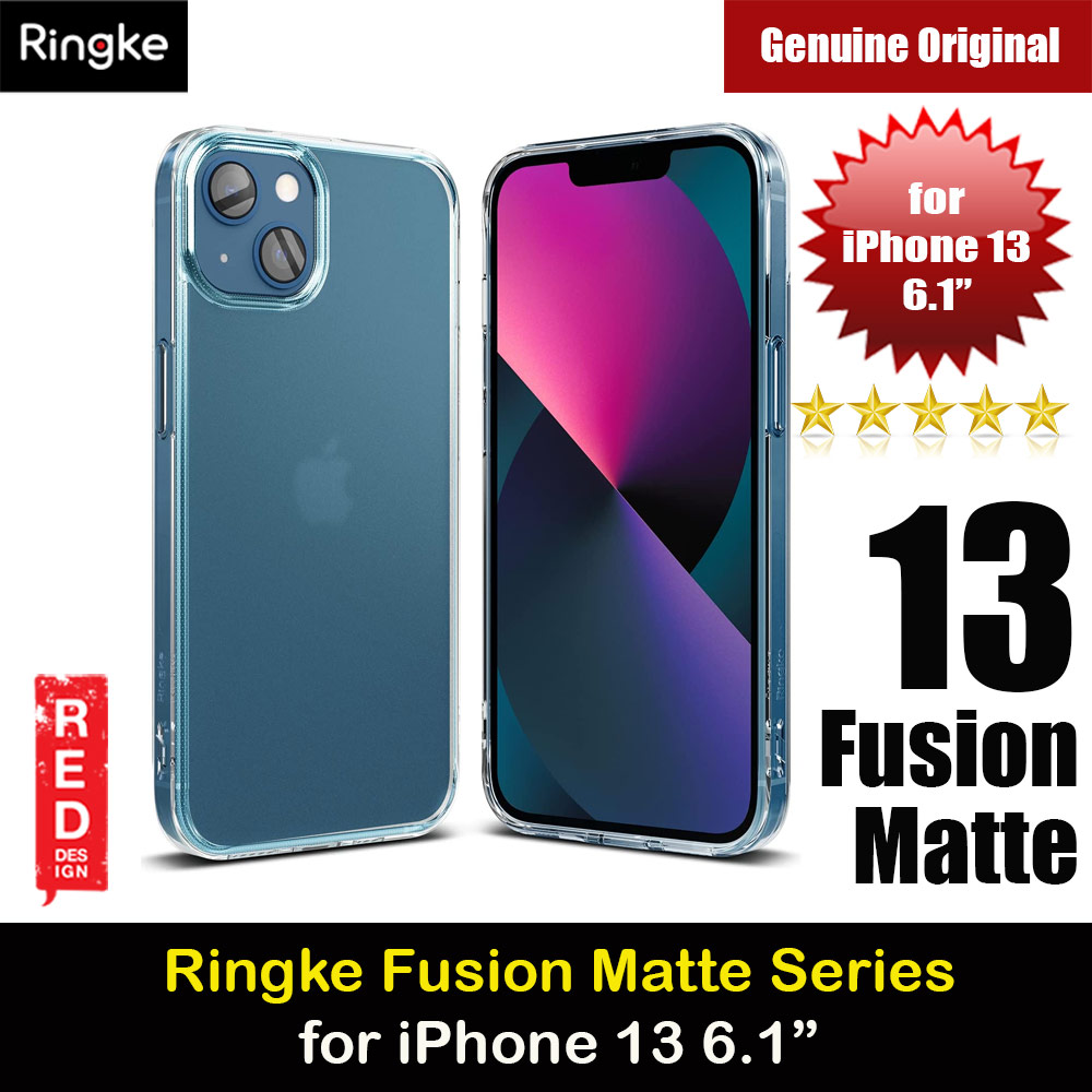 Ringke Fusion Matte Protection Case for Apple iPhone 13 6.1 (Matte Clear)