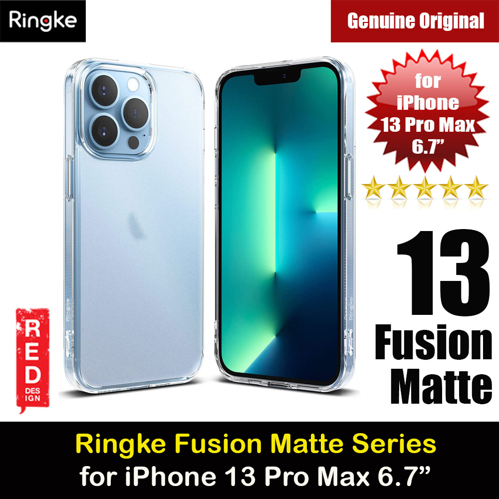 Ringke Fusion Matte Protection Case for Apple iPhone 13 Pro Max 6.7 (Matte Clear)