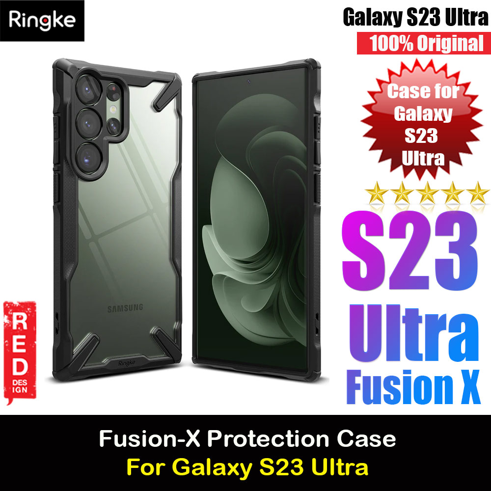 Ringke Fusion X Drop Protection Case for Samsung Galaxy S23 Ultra (Black)