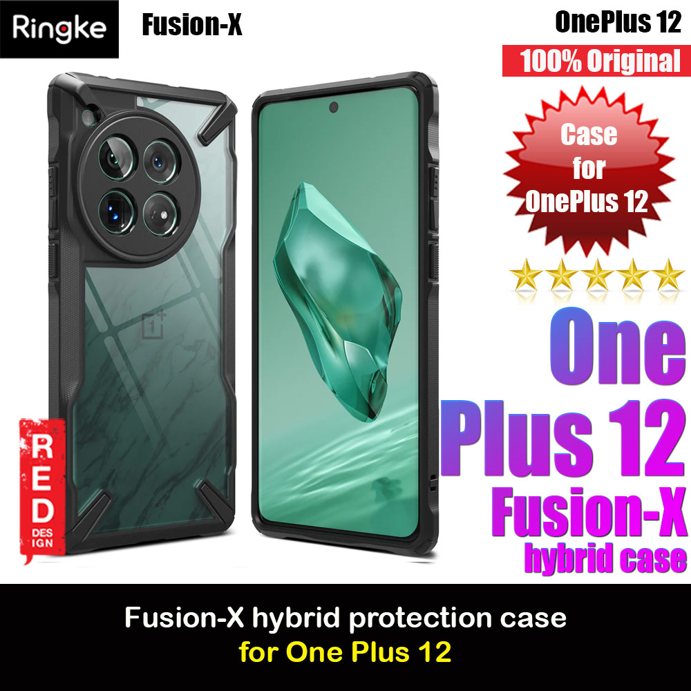 Ringke Fusion X Drop Protection Case for OnePlus 12 (Camo Black)