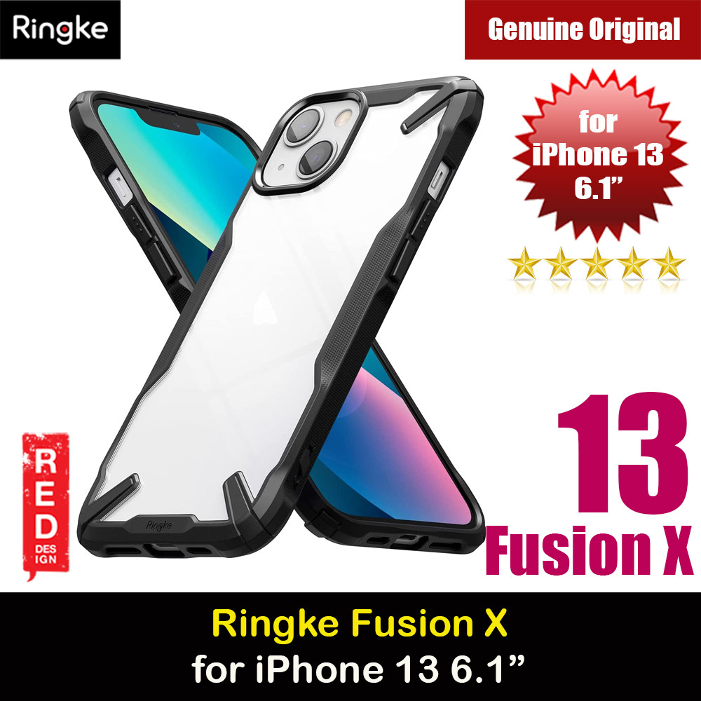 Ringke Fusion X Protection Case for Apple iPhone 13 6.1 (Black)
