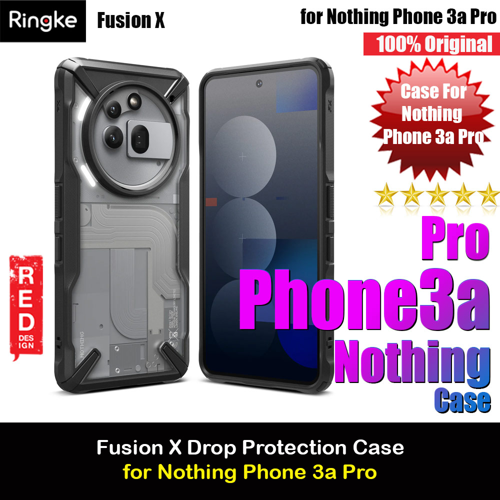 Ringke Fusion X Hybrid Drop Protection Case for Nothing Phone 3a Pro (Black)