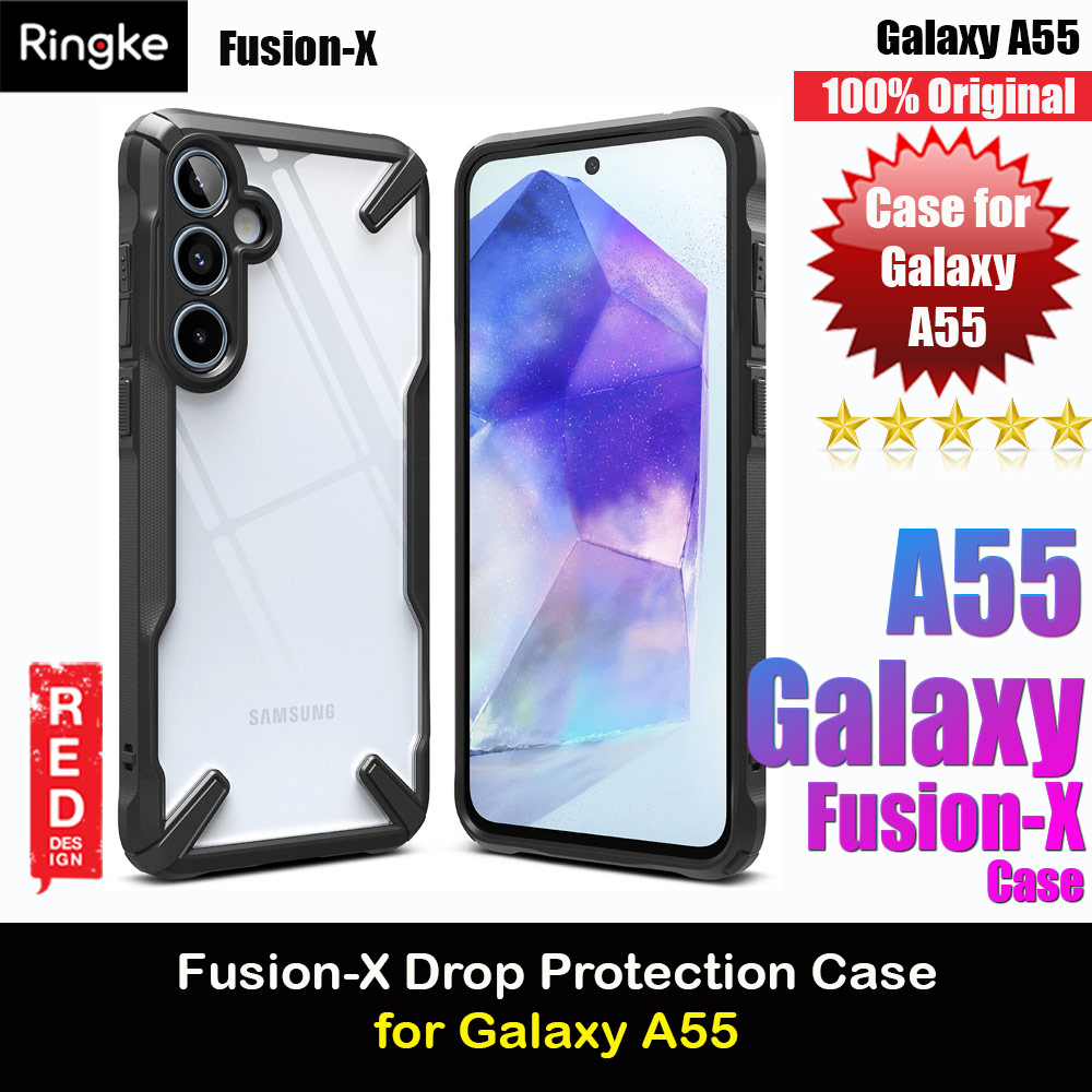 Ringke Fusion X Drop Protection Case for Samsung Galaxy A55 Case (Black)
