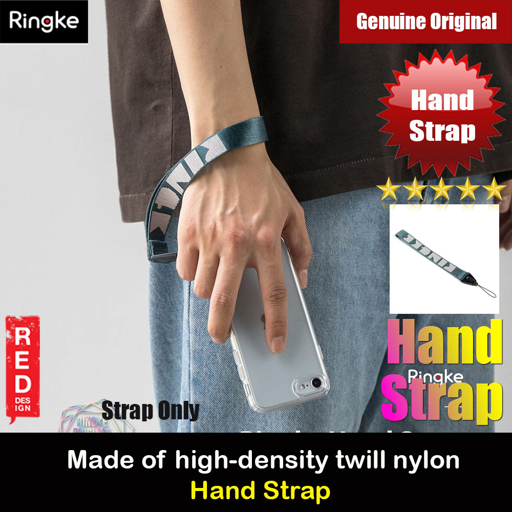 Ringke Hand Strap Smartphone Case Strap Camera Strap Key Ring Strap Airpods Pro Strap (Lettering Peacock Green)