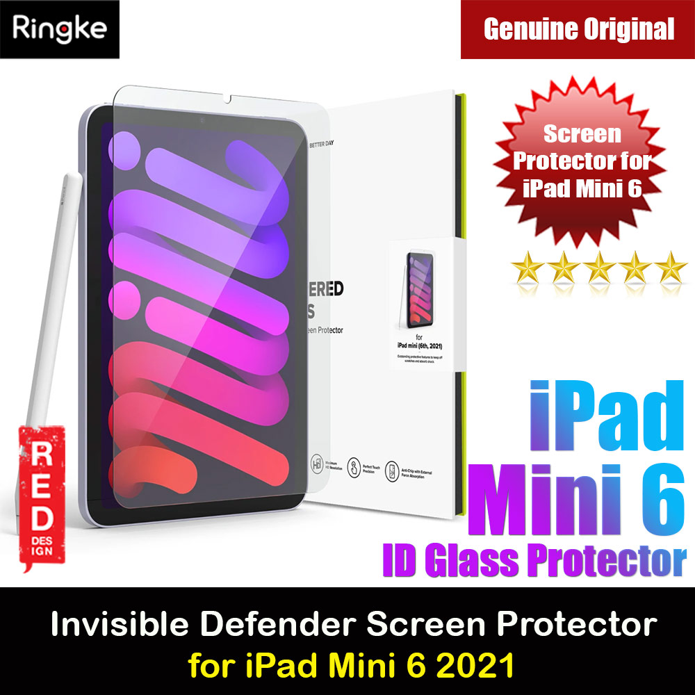 Ringke Invisible Defender Glass Tempered Glass Screen Protector for Apple Mini 6th Gen 2021 (Clear)