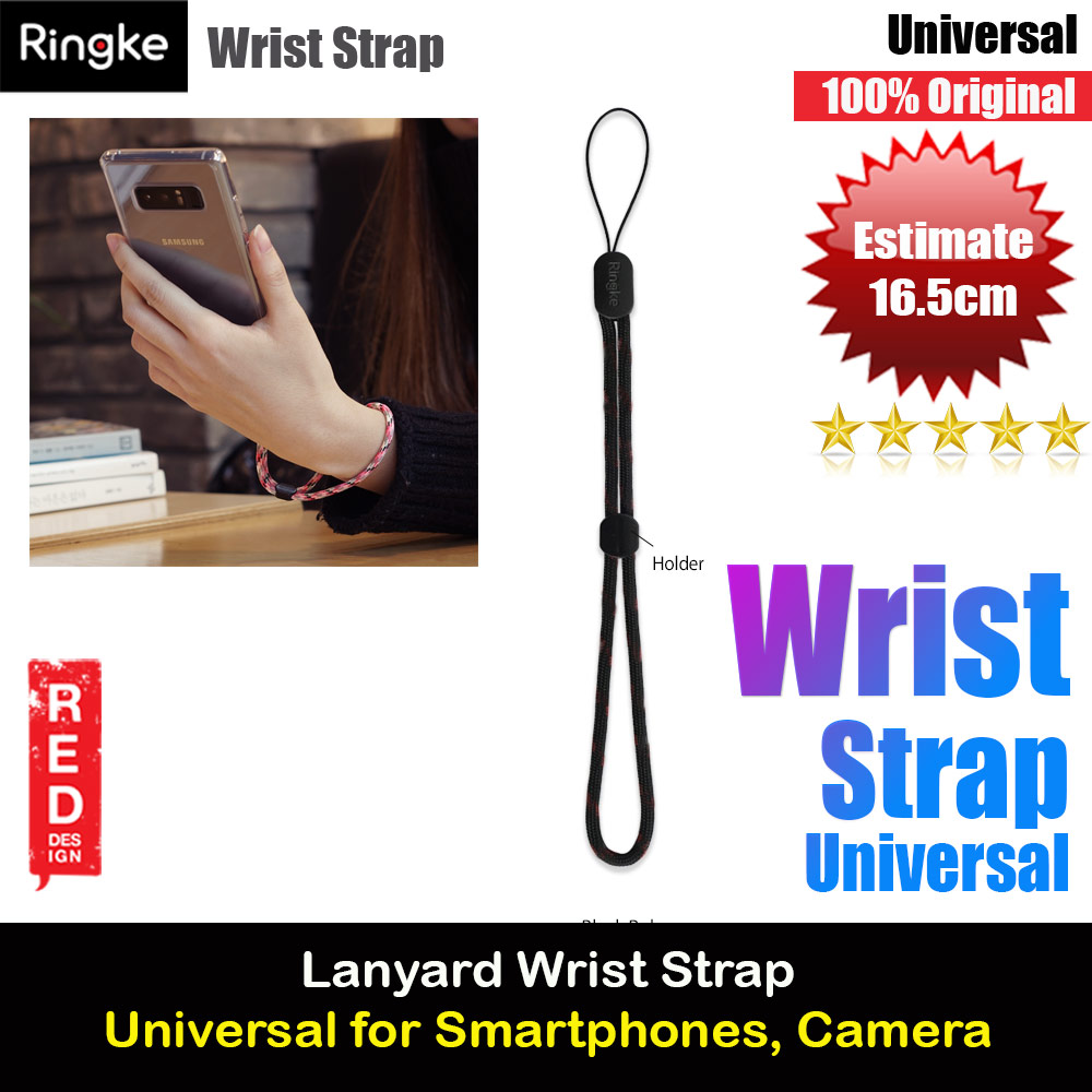 Ringke Paracord Lanyard Wrist Strap (Black)