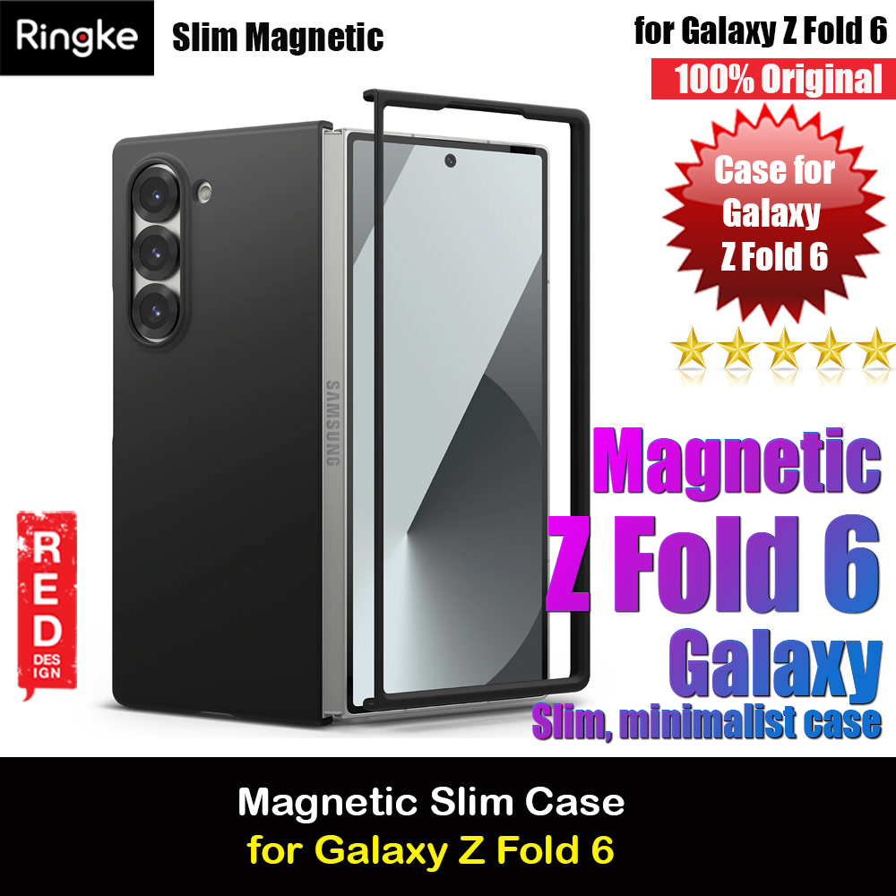 Ringke Magnetic Charging Compatible Slim Protection Case for Samsung Galaxy Z Fold 6 (Black)