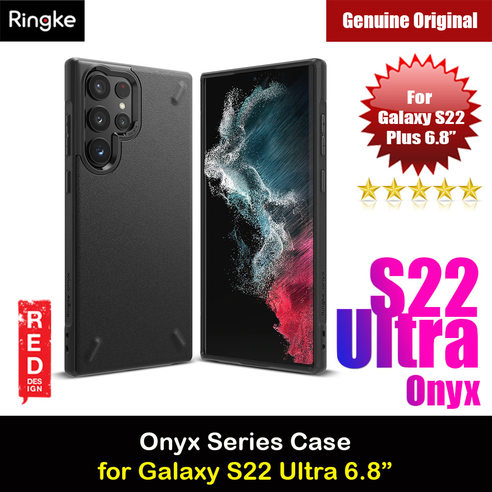 Ringke Onyx Protection Case for Samsung Galaxy S22 Ultra 6.8 Case (Black)