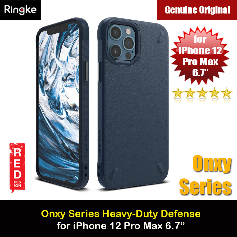 Ringke Onyx Soft TPU Protection Case for iPhone 12 iPhone 12 Pro 6.1 (Navy Blue)