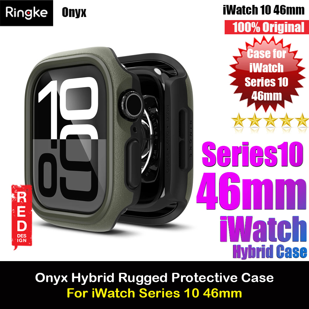 Ringke Onyx Rugged TPU Protection Case for Apple Watch Series 10 46mm (Dark Green)