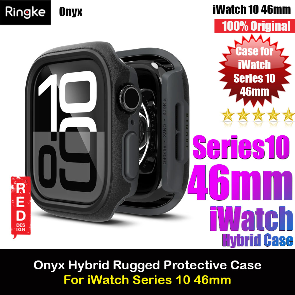 Ringke Onyx Rugged TPU Protection Case for Apple Watch Series 10 46mm (Black)