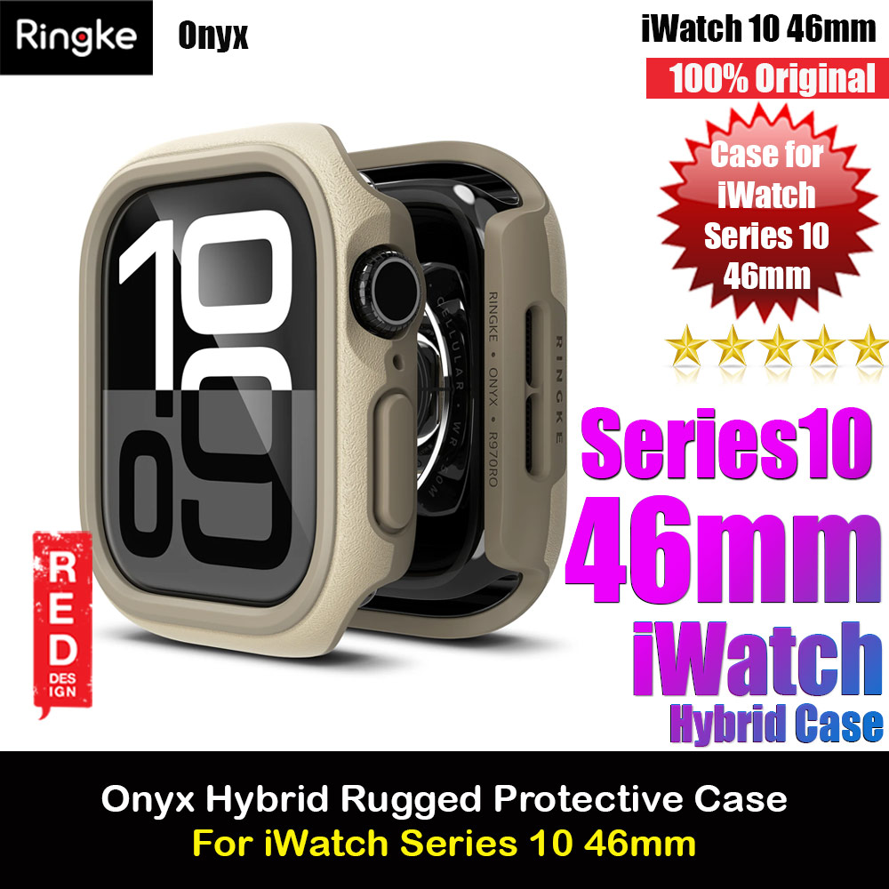 Ringke Onyx Rugged TPU Protection Case for Apple Watch Series 10 46mm (Gray Sand)