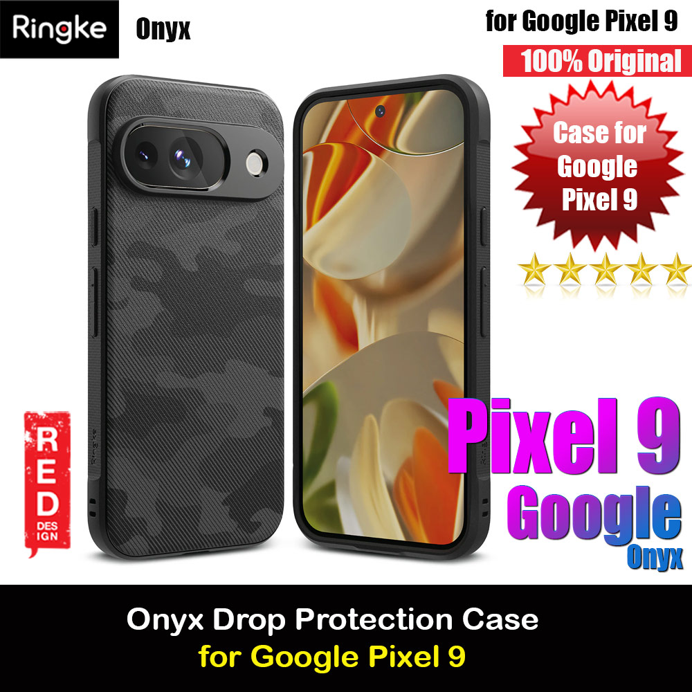 Ringke Onyx Drop Protection Case for Google Pixel 9 (Camo Black)