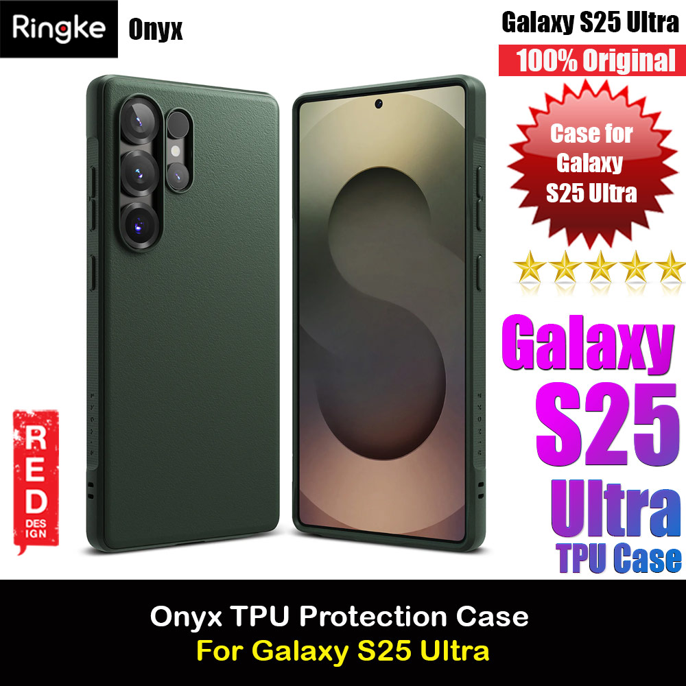 Ringke Onyx TPU Protection Case for Samsung Galaxy S25 Ultra (Dark Green)