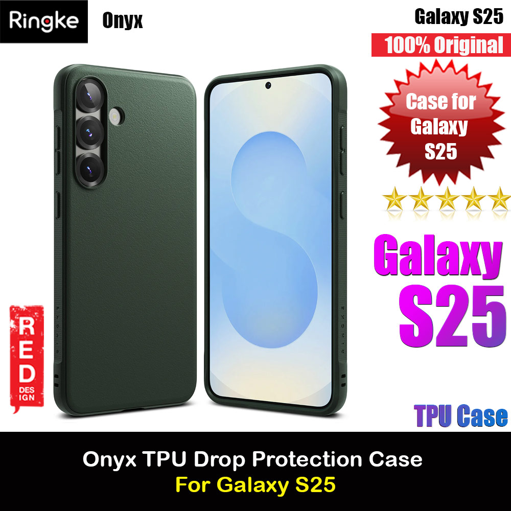 Ringke Onyx TPU Protection Case for Samsung Galaxy S25 (Dark Green)