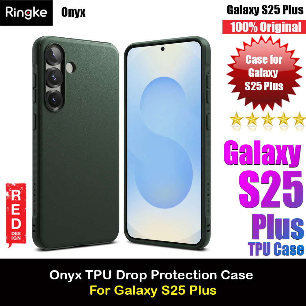 Ringke Onyx TPU Protection Case for Samsung Galaxy S25 Plus (Dark Green)