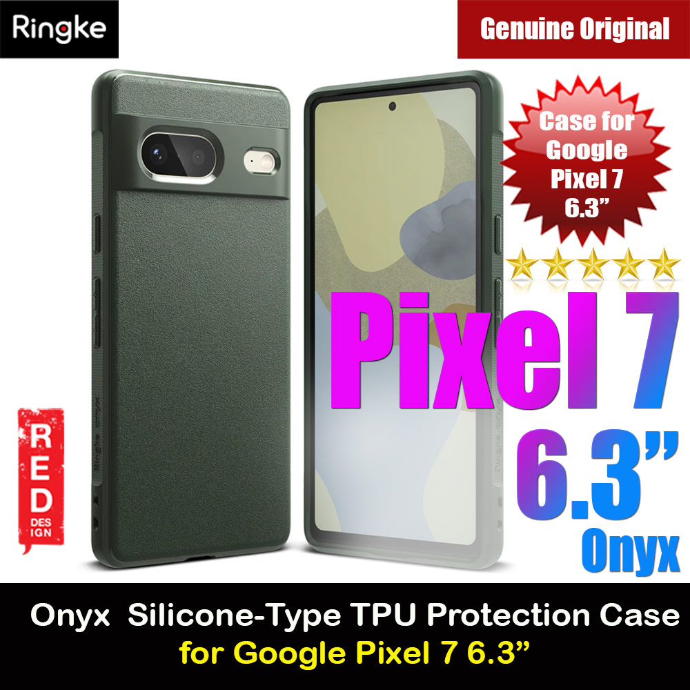 Ringke Onyx Silicone Type TPU for Heavy duty Defense Protection Case for Google Pixel 7 (Dark Green)