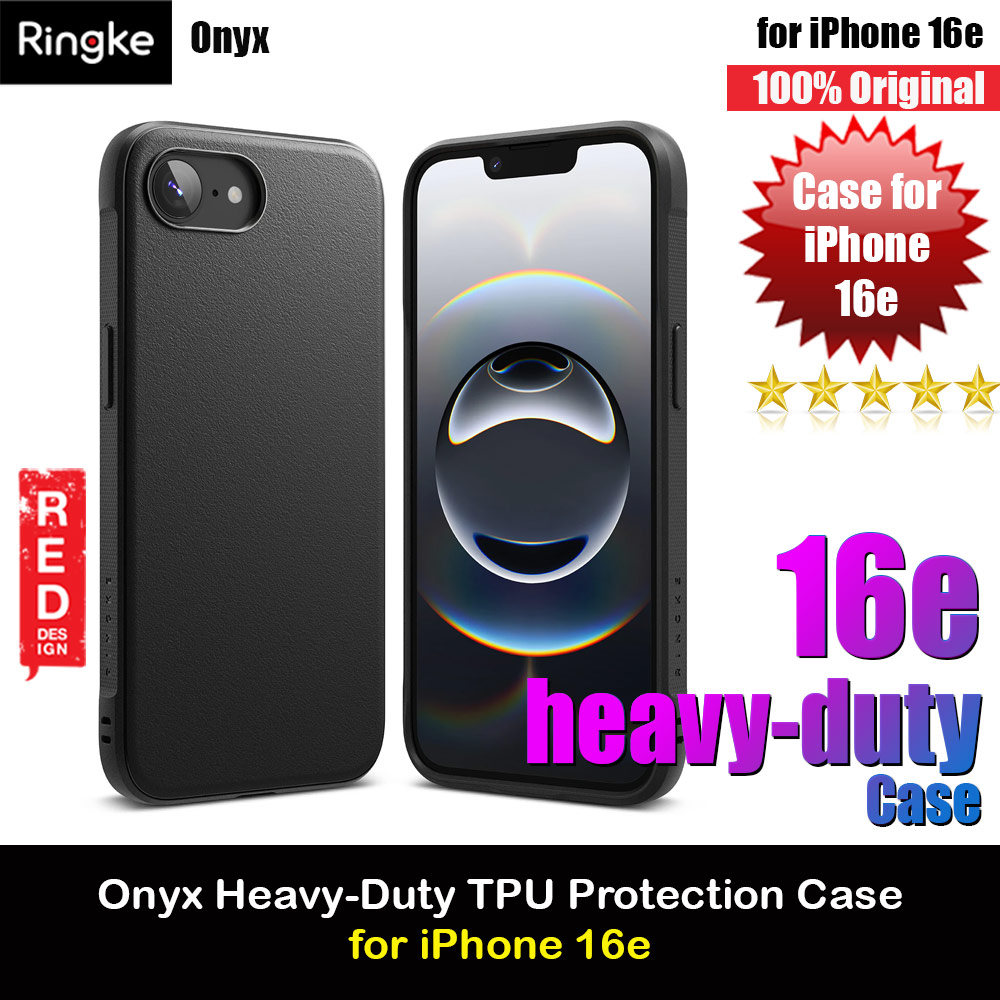 Ringke Onyx Heavy Duty TPU Drop Protection Case for iPhone 16e (Black)