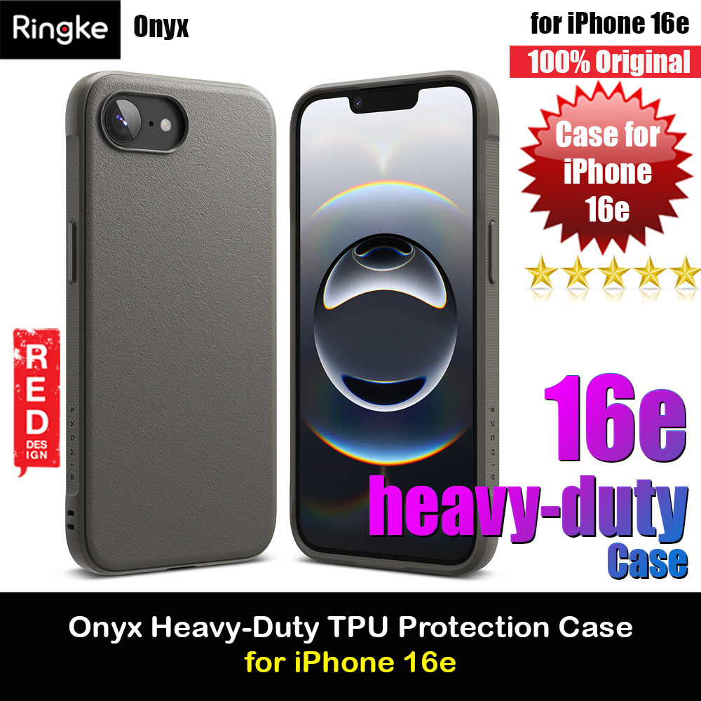 Ringke Onyx Heavy Duty TPU Drop Protection Case for iPhone 16e (Gray)