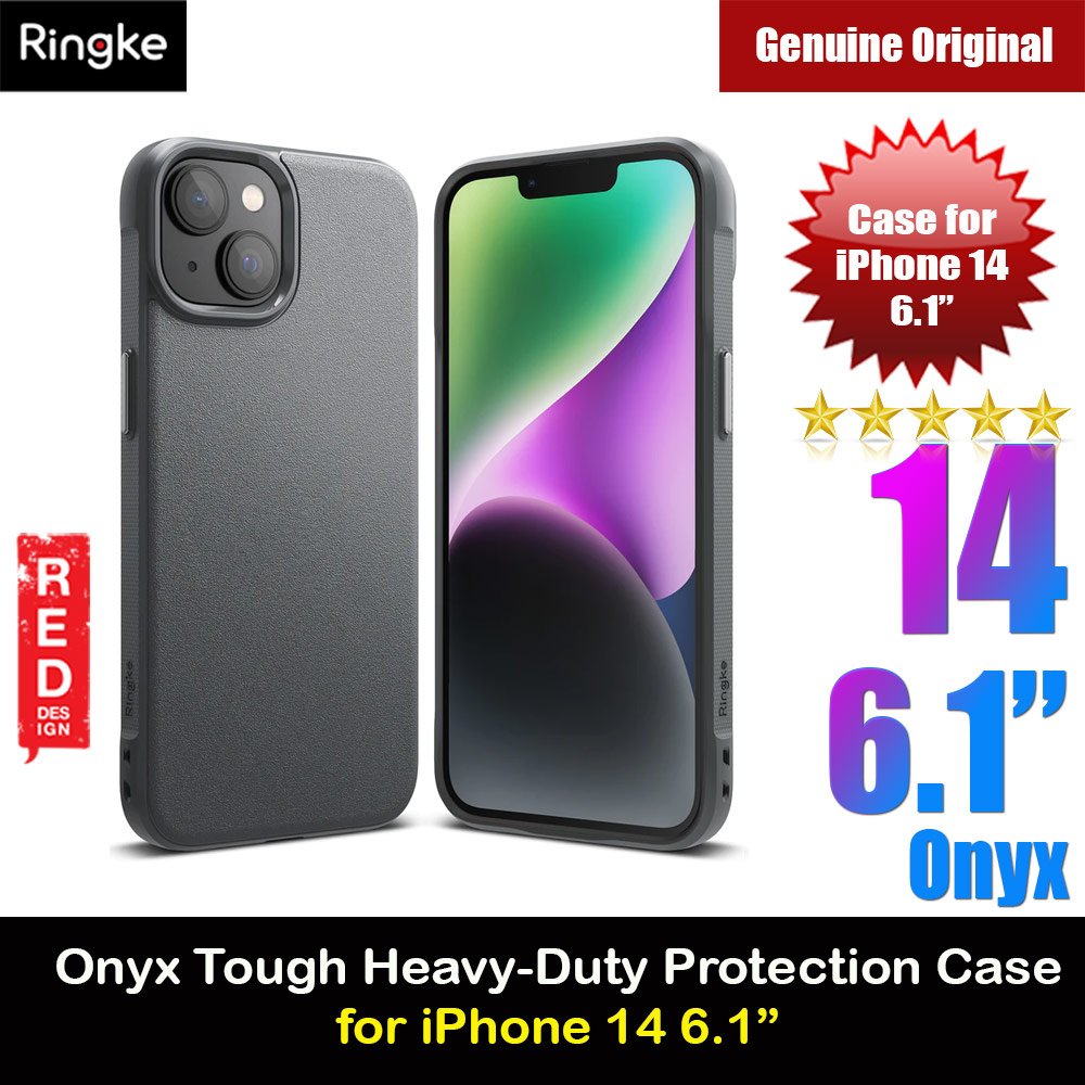 Ringke Onyx Tough Heavy Duty Protection Case for Apple iPhone 14 6.1 (Dark Gray)