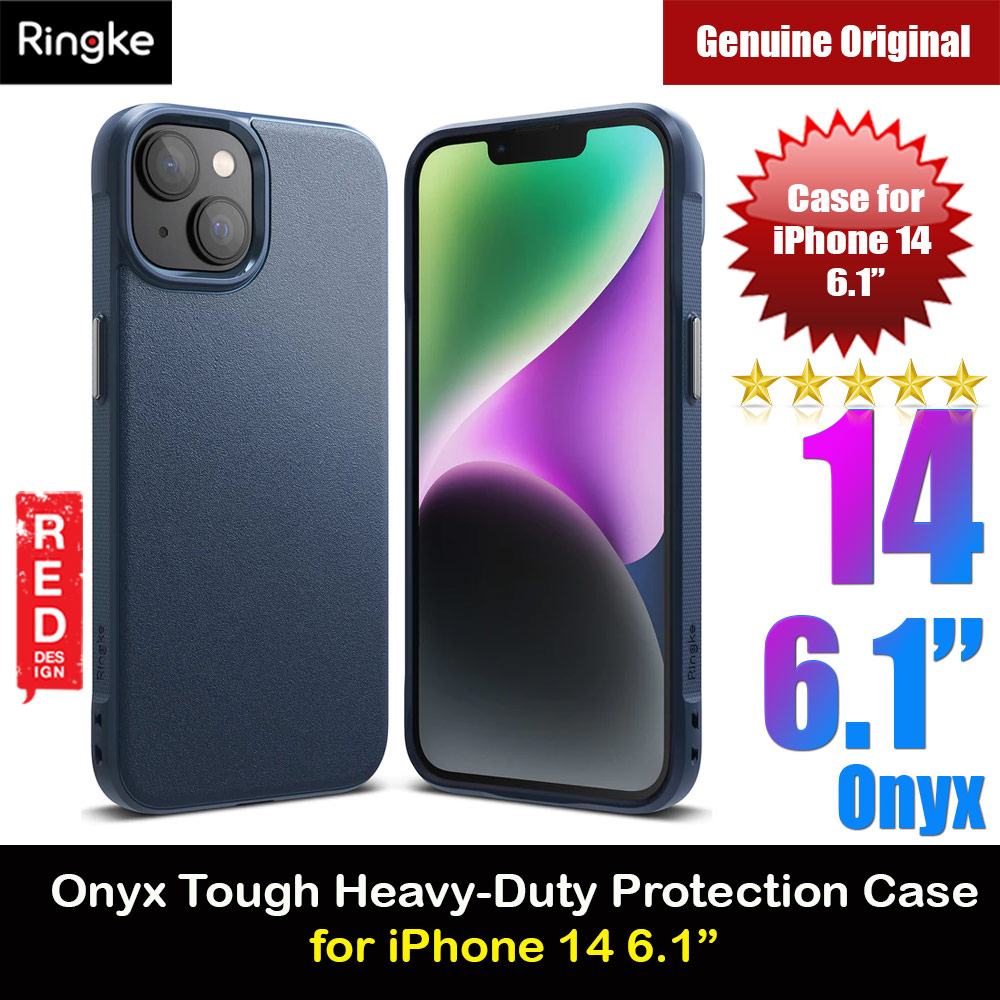Ringke Onyx Tough Heavy Duty Protection Case for Apple iPhone 14 6.1 (Navy)