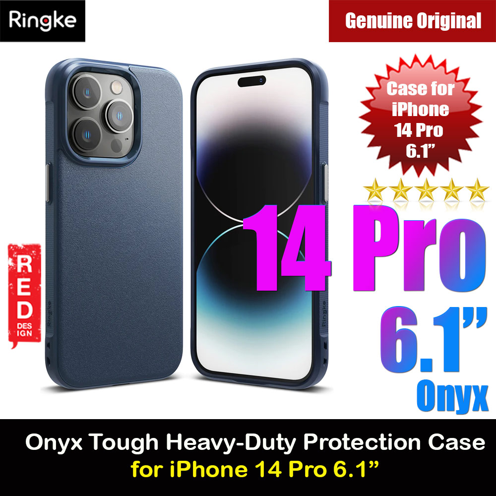 Ringke Onyx Tough Heavy Duty Protection Case for Apple iPhone 14 Pro 6.1 (Navy)