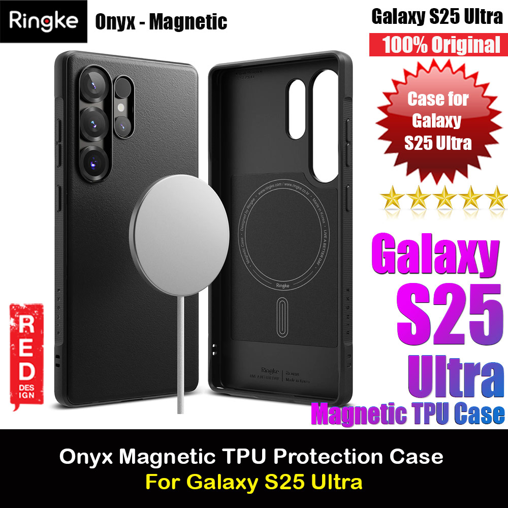 Ringke Onyx Magnetic TPU Protection Case for Samsung Galaxy S25 Ultra (Black)