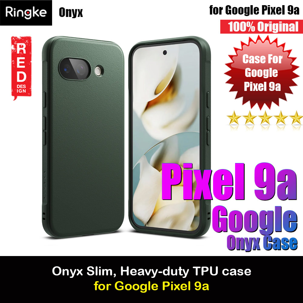 Ringke Onyx Slim Heavy Duty Drop Protection Case for Google Pixel 9a (Dark Green)