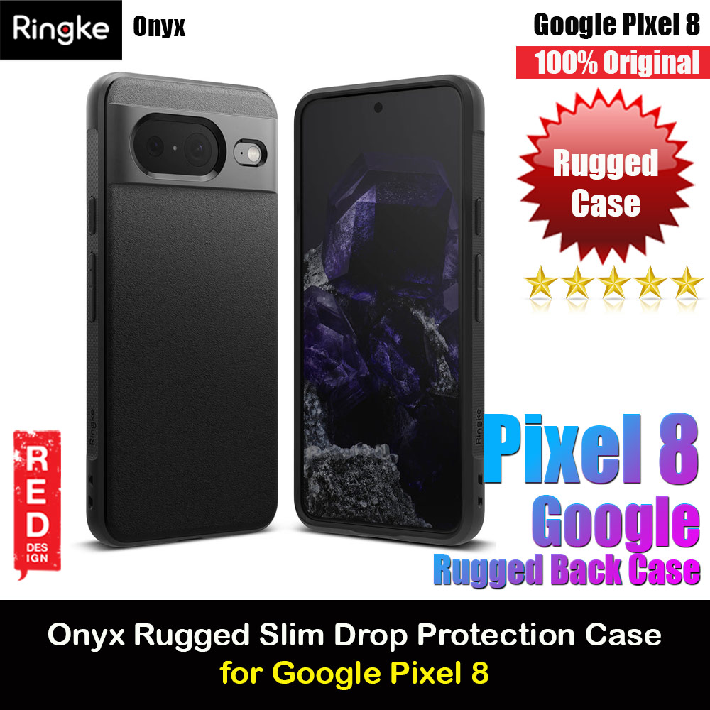 Ringke Onyx Heavy Duty Drop Protection Case for Google Pixel 8 (Black)