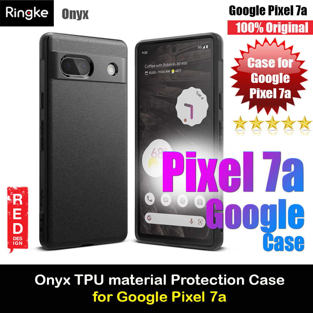 Ringke Onyx Slim and Lightweight TPU  Drop Protection for Google Pixel 7a (Black)