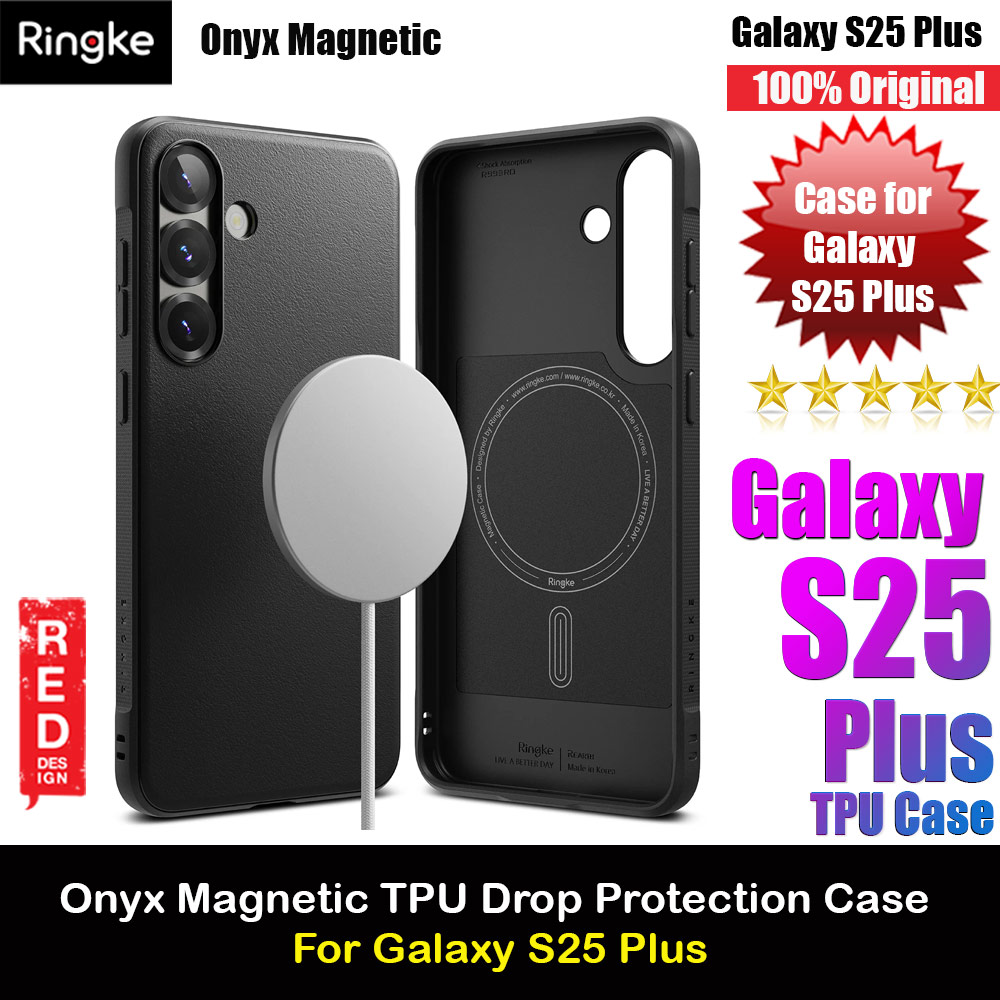 Ringke Onyx Magnetic TPU Protection Case for Samsung Galaxy S25 Plus (Black)