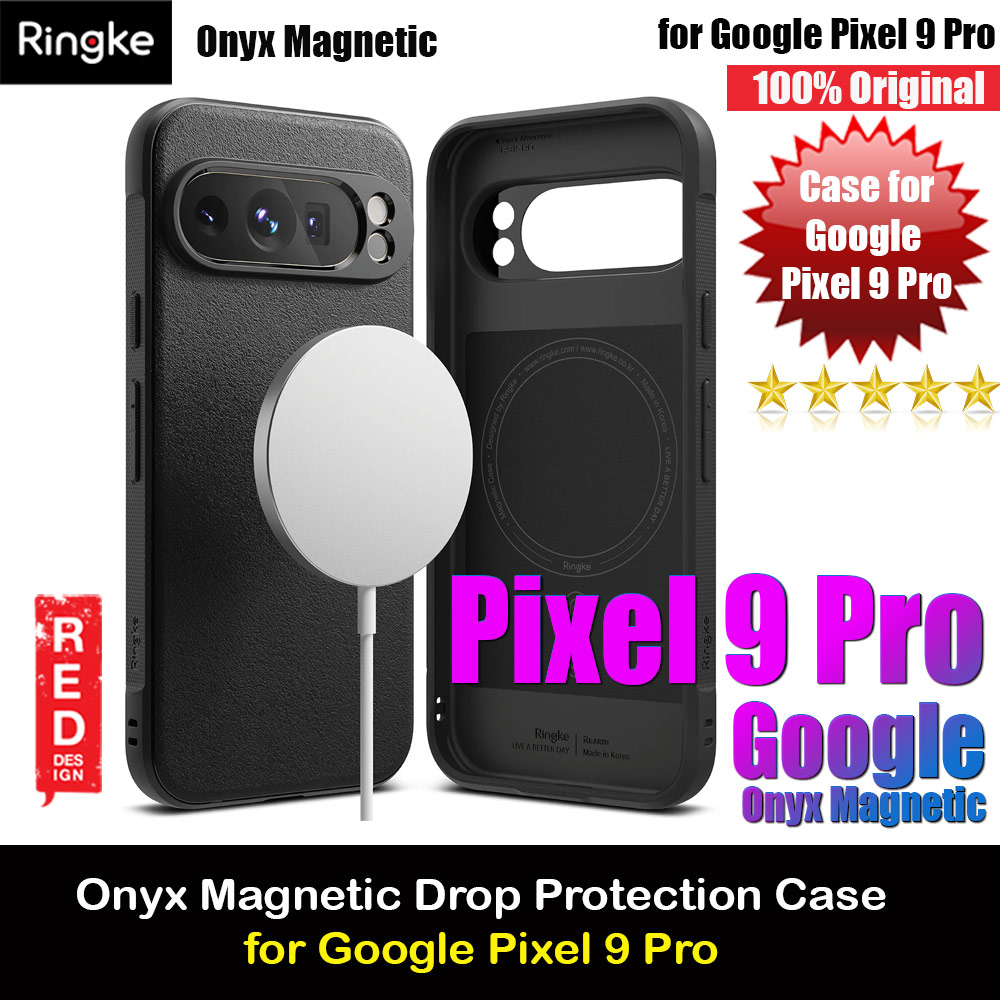 Ringke Onyx Magnetic Charging Compatible Drop Protection Case for Google Pixel 9 Pro (Black)