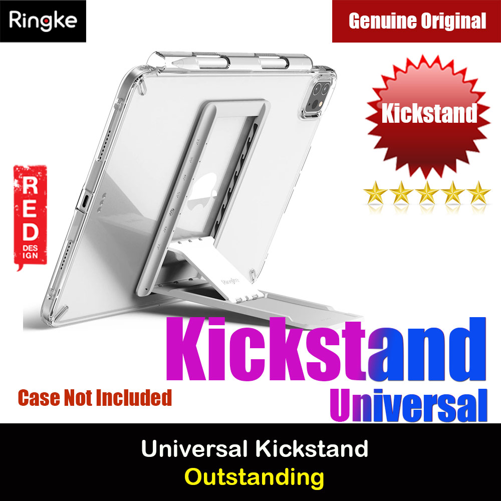 Ringke Outstanding Universal Kickstand Stick On Tablets Stand for iPad iPad Air (Light Gray)