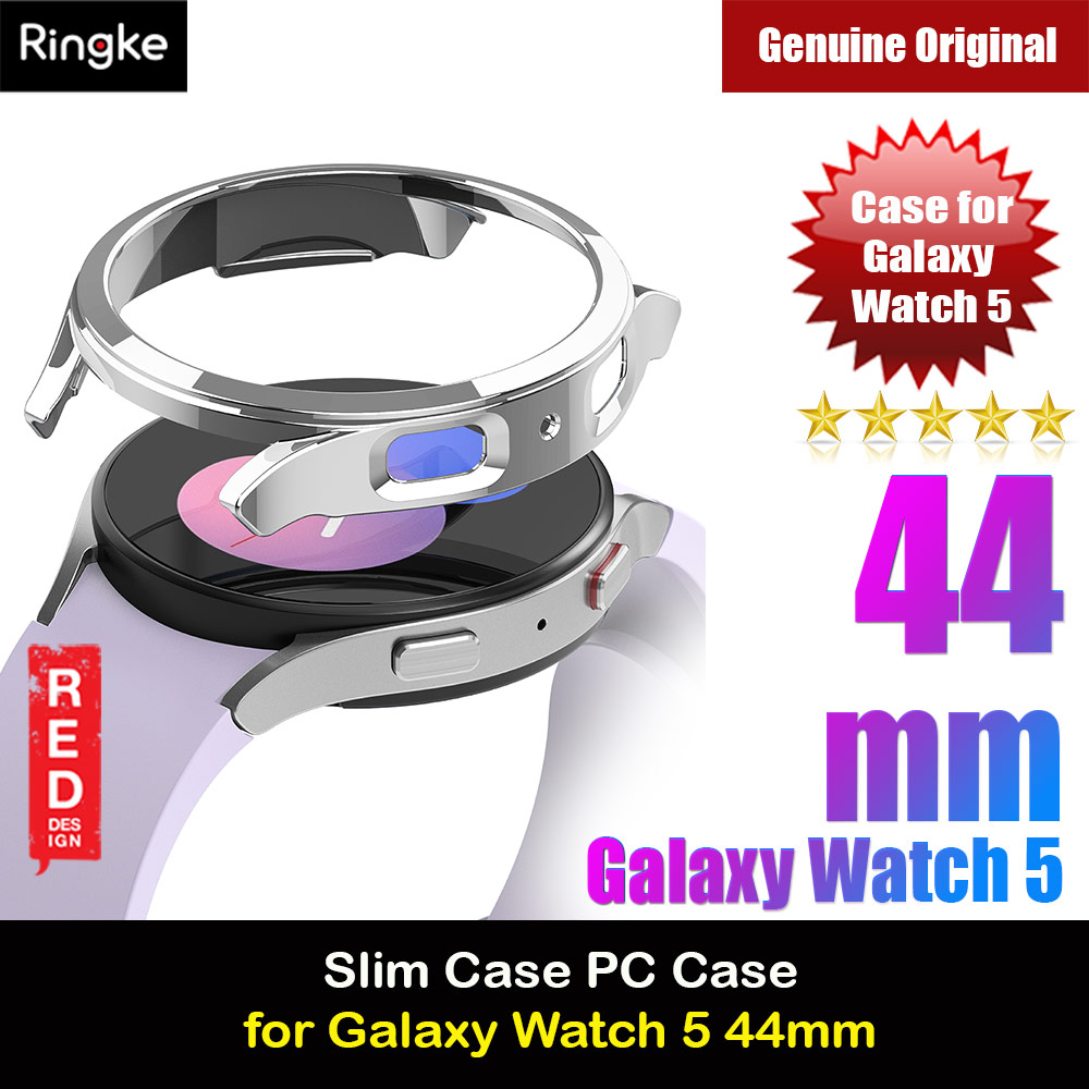 Ringke Slim Case Durable PC Protection Case for Samsung Galaxy Watch 5 Series 44mm (Chrome)
