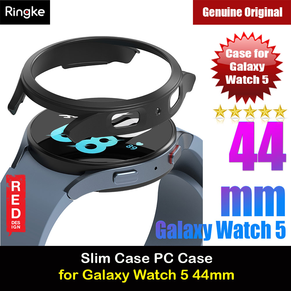 Ringke Slim Case Durable PC Protection Case for Samsung Galaxy Watch 5 Series 44mm (Matte Black)
