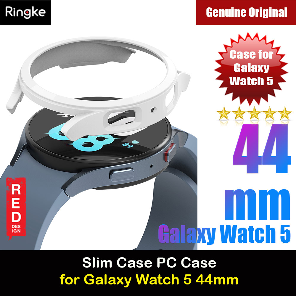 Ringke Slim Case Durable PC Protection Case for Samsung Galaxy Watch 5 Series 44mm (White)