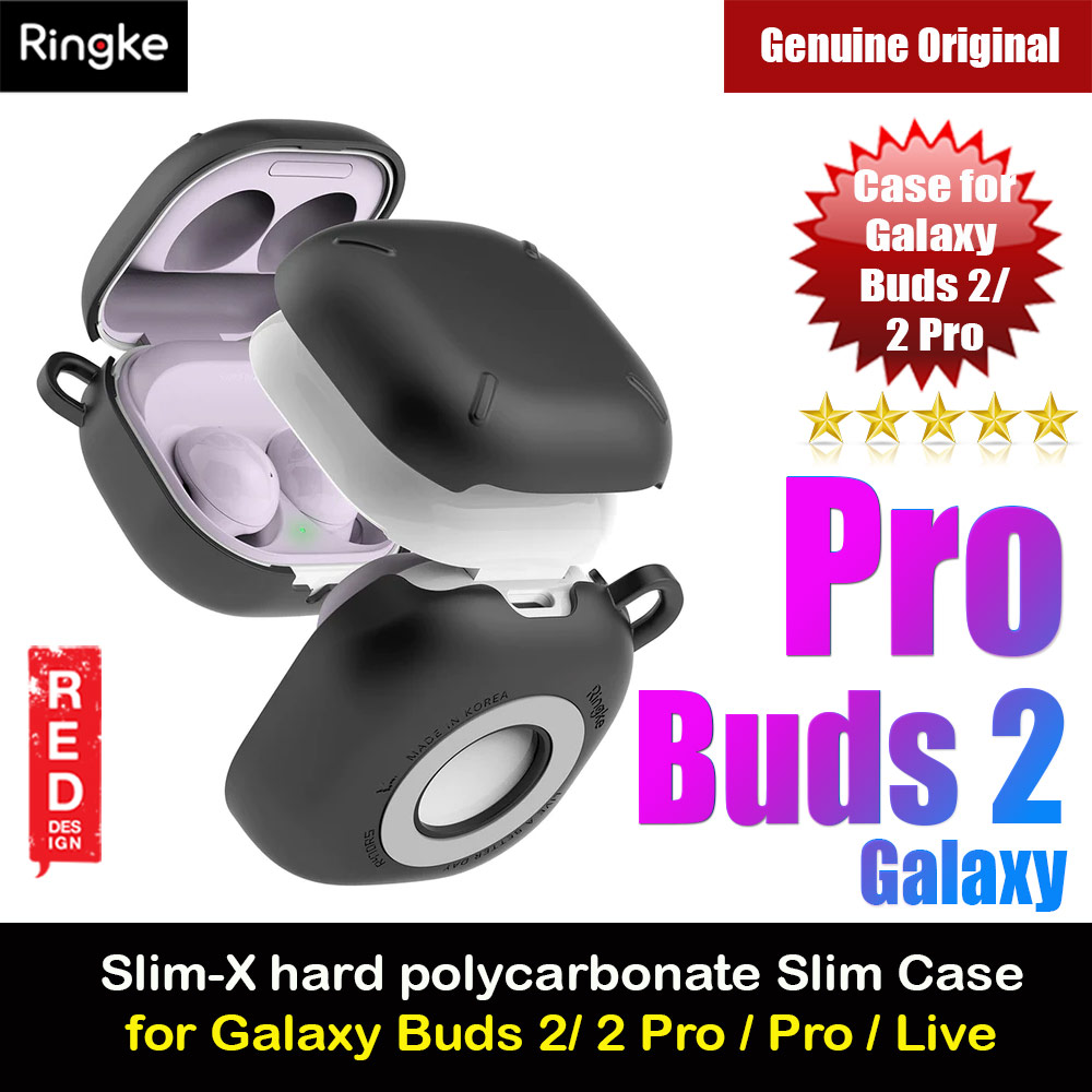 Ringke Slim X Hard Case for Galaxy Buds 2 Pro Buds 2 Pro Live Case (Matte Black)