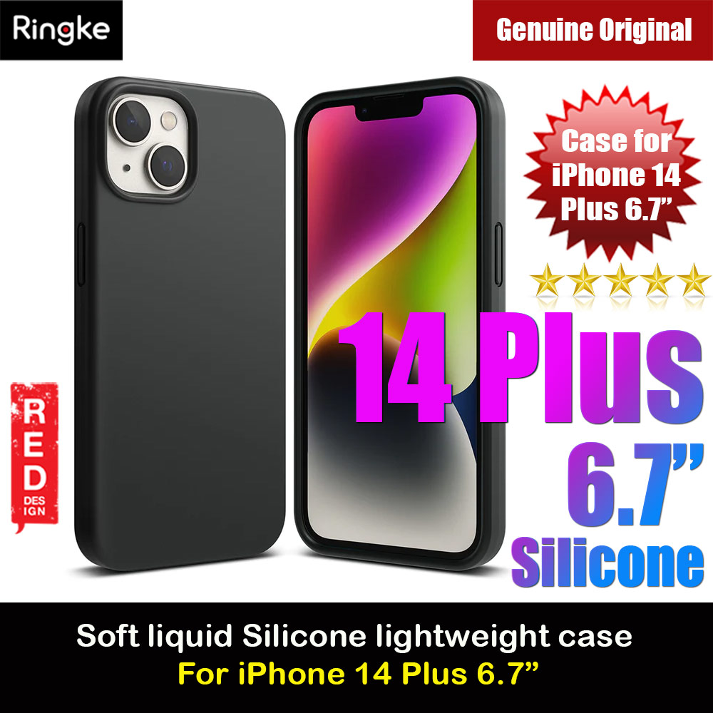 Ringke Soft Liquid Silicone Protection Case for iPhone 14 Plus 6.7 (Black)