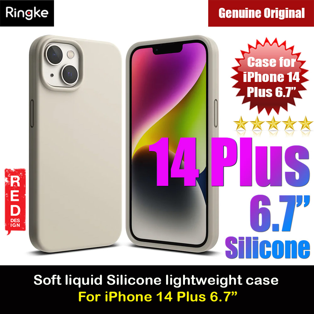 Ringke Soft Liquid Silicone Protection Case for iPhone 14 Plus 6.7 (Stone)