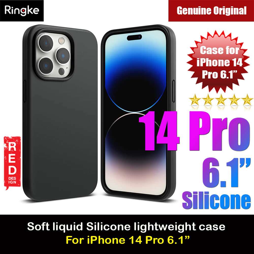 Ringke Soft Liquid Silicone Protection Case for iPhone 14 Pro 6.1 (Black)