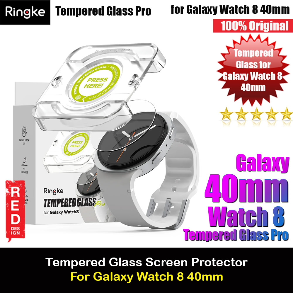 Ringke Tempered Glass Pro for Samsung Galaxy Watch 8 40mm (2pcs)