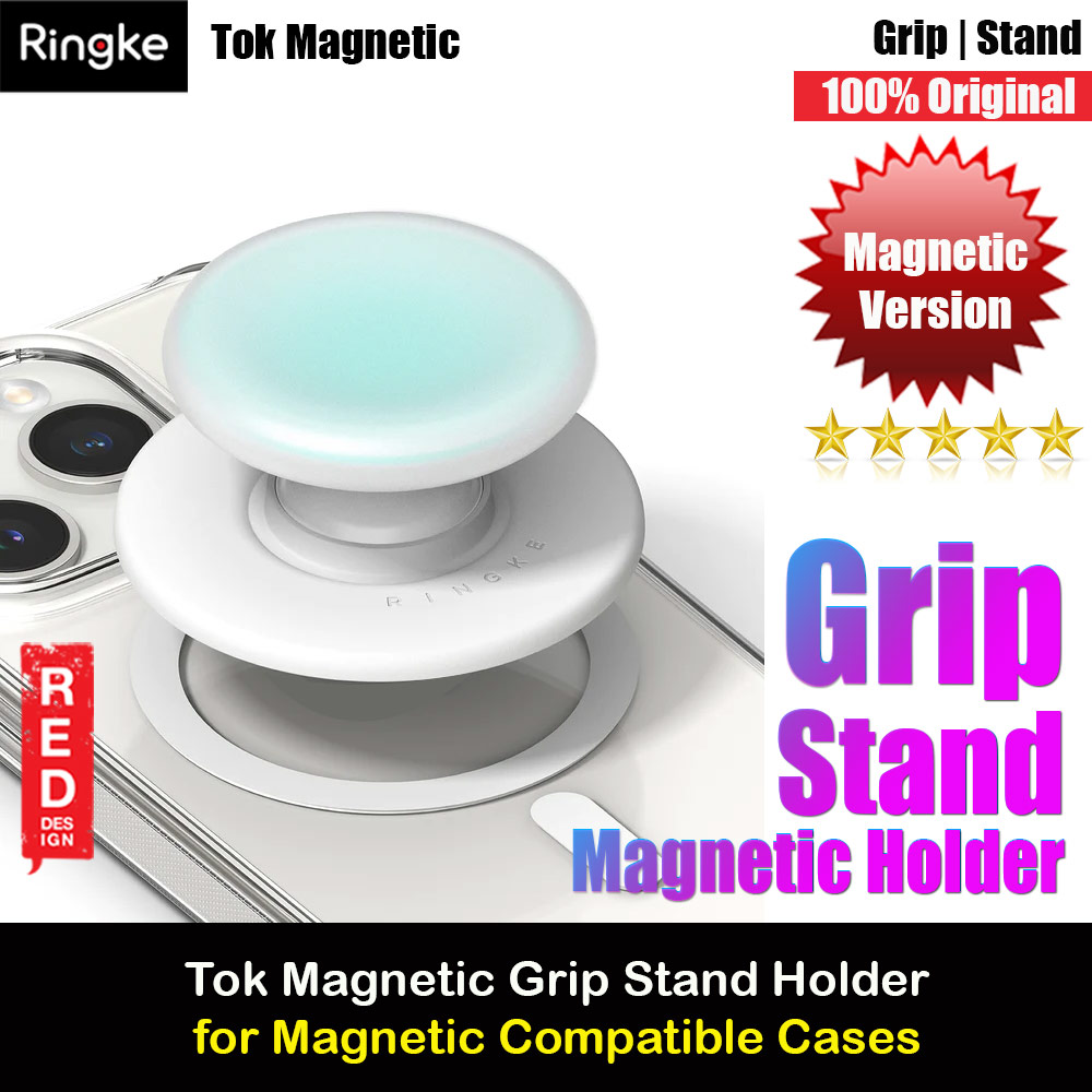 Ringke Tok Magnetic Grip Stand Holder Popsocket similar Grip Holder (Ice Mint)